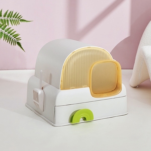 Bán buôn nhựa <span class=keywords><strong>Fancy</strong></span> <span class=keywords><strong>cat</strong></span> litter <span class=keywords><strong>box</strong></span> với ngăn kéo đóng cửa Thiết kế cho mèo - Product Image 3