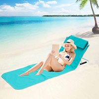 Vente en gros de tatami paresseux pliable et réglable pour les loisirs, chaise avec support dorsal pour camping et plage
