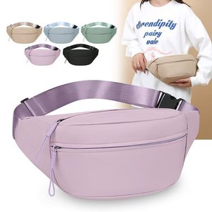 Nylon Waist <b>Bag</b> Multiple Pockets Water Resistant Lightweight Women's Chest <b>Bag</b> Everyday Outfits Casual Travel Sports Crossbody - Product Image 1