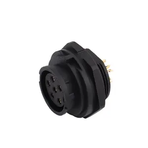 E13 Male Or Female Front Mount Solder Receptacle Bayonet 2,3,4,5,6,7,8,9,10,12,14,18 Pin Waterproof IP68