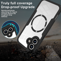 Nouvelle Coque de Protection Magnétique Sans Fil avec Protection d'Écran 360° pour iPhone 17 Air Pro Max 16 15 14 13 12 11