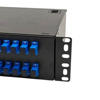 Boîtier de distribution de fibres optiques 2U 48 cœurs SC UPC pour montage en rack, panneau de brassage de fibres optiques pour centre de données FTTH