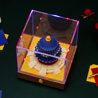 Carnet de notes 3D adhésif - Papier créatif pour loisirs créatifs Temple Heaven, cadeau original en acrylique, papier spécial, origine Chine, design à feuilles mobiles, bloc de papier