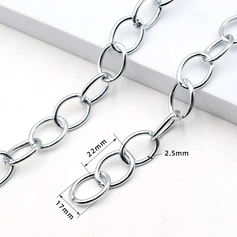Chaîne en aluminium 22*17*2.5mm