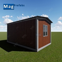 Conception portative de maison de jardin de conteneur de couleur en bois