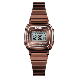 <span class=keywords><strong>Orologio</strong></span> <span class=keywords><strong>Digitale</strong></span> da <span class=keywords><strong>Donna</strong></span> Skmei Ultra-sottile in Acciaio Inossidabile di Alta Qualità, Vendita all'Ingrosso dalla Fabbrica, <span class=keywords><strong>Orologio</strong></span> Thailandese Dorato - Product Image 2