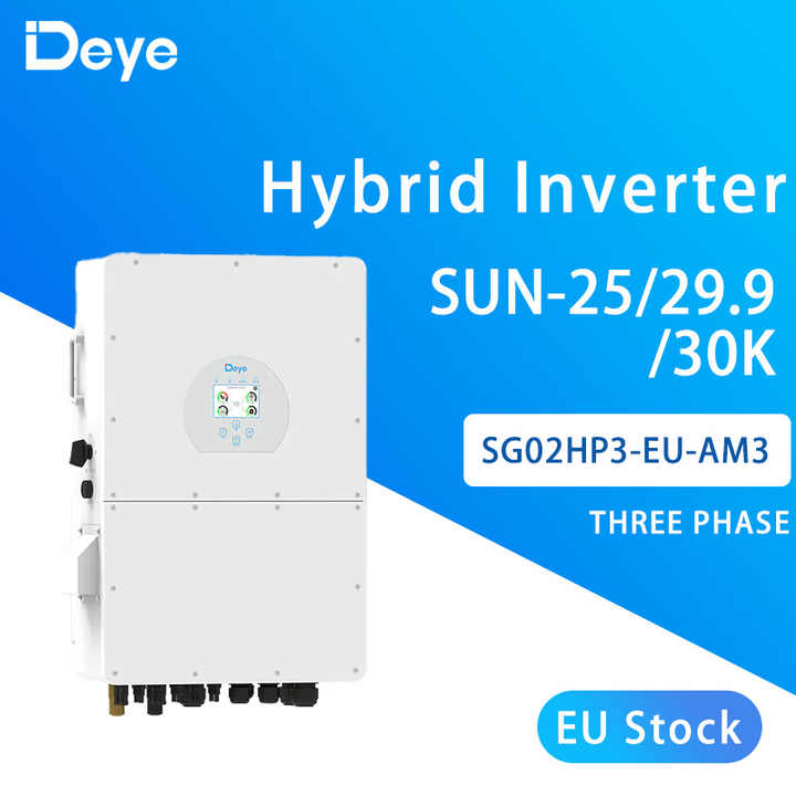 Deye SUN-30K-SG02HP3-EU-AM3 Hybrid 30kw Three Phase Inverter 400v on ...
