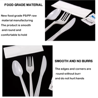 Ensemble de Couverts Jetables de Luxe Épais en Plastique Givré Couteau Fourchette Cuillère à Soupe Cuillère à Dîner Ouest Fourchette à Salade PP PS