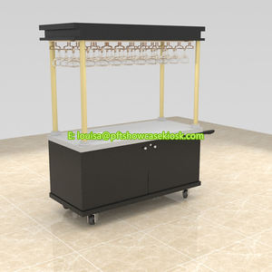 Hot Sale Mobile Hot Dog Cart Street Food Vitrine Modernes Design Trolley Champagner Display zum Verkauf - Product Image 3