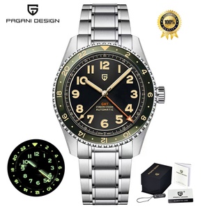 Reloj de Hombre PAGANI 2025, Deportivo, de Lujo, Automático, Mecánico, 14 mm, Resistente al Agua, Cristal de Zafiro, Esfera de Acero Inoxidable, Nuevo Diseño - Product Image 1