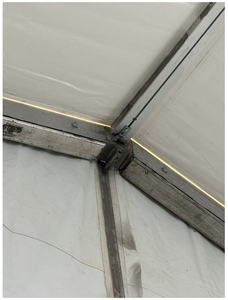 Vente d'usine de tentes de réception en aluminium d'<span class=keywords><strong>occasion</strong></span>, bon marché, blanches, 1500 m², hauteur de la corniche de 5 m, pour événements en plein air, expositions, salons professionnels - Product Image 4