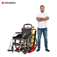 Chariot de transport électrique pour fauteuil roulant, type chenille, pour la montée d'escaliers, adapté aux personnes âgées et handicapées, pour l'accès aux escaliers, usage hospitalier et domestique