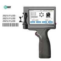 Imprimante numérique portable à jet d'encre pour dates, petite machine de codage facile, impression manuelle électrique, cartons en plastique fermés