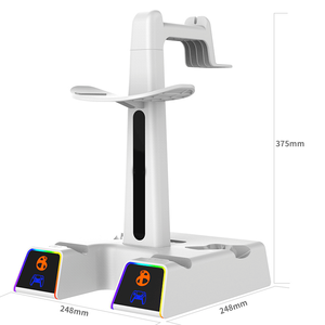 Station d'accueil de charge pour contrôleur de jeu <span class=keywords><strong>PS</strong></span> <span class=keywords><strong>VR2</strong></span>/<span class=keywords><strong>PS5</strong></span> Base de chargeur rapide double magnétique pour présentoir de stockage de casque PSVR2 VR - Product Image 4