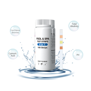 Tiras Reactivas <span class=keywords><strong>para</strong></span> Piscina 4 en 1, Tiras Reactivas <span class=keywords><strong>para</strong></span> Pruebas <span class=keywords><strong>de</strong></span> Agua <span class=keywords><strong>de</strong></span> Piscina, Compatibles con OEM, Personalizables, <span class=keywords><strong>Cloro</strong></span>, Alcalinidad, pH - Product Image 3