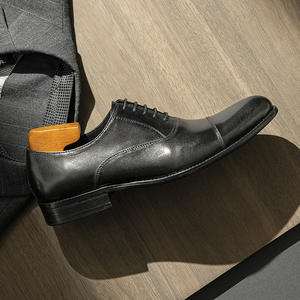 Top qualité nouveauté en cuir hommes chaussures habillées hommes affaires formelles à la main en cuir de vache véritable chaussures habillées - Product Image 3