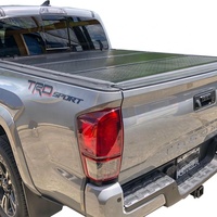 Aluminiumlegierung Niedrigprofil Harte Dreifach Faltbare Pickup-Truck Ladeflächenabdeckung für 2024-2026 DODGE RAM BOX REBEL BLACK RACK
