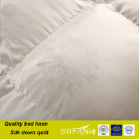 Couette douce et chaude de luxe en jacquard de soie pour la maison et l'hôtel en Offre Spéciale, 100%
