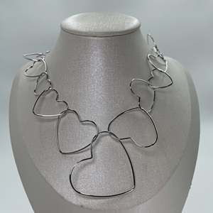 COSCH-068 Heart Shape Necklace 316L Stainless Steel PVD Gold Plating Fashion Jewelry Set - Product Image 1