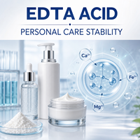 EDTA Acide Éthylène Diamine Tétracétique 99% Agent Chélatant Réactif de Traitement des Métaux Qualité Solide pour Cosmétiques et Détergents