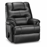 Fauteuil inclinable moderne en cuir PU, fauteuil simple inclinable manuel avec repose-pieds, fauteuil de salon