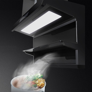 Keon Factory Cocina <span class=keywords><strong>Chimenea</strong></span> Ventilación Campana extractora de cocina con placa de cena Función de estantería - Product Image 1