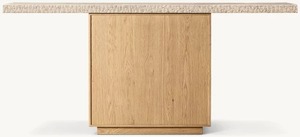 Modern Luxury Solid Wood Cabinet Top Travertine Living Room <strong>Storage</strong> 4-door <strong>Sideboard</strong> - Product Image 5