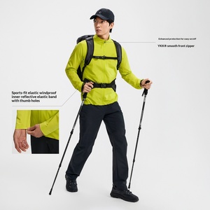 PELLIOT <span class=keywords><strong>Abbigliamento</strong></span> Outdoor Softshell Solido da Uomo, Nuovo CORDURA Resistente all'Usura, Antivento, con Zip Frontale Staccabile per Escursionismo - Product Image 5