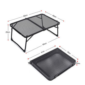 Outdoor Camping <b>Folding</b> Grill <b>Table</b> Portable Lightweight Metal Grill Stand - Product Image 6