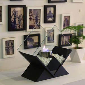 New 14.5" <strong>Tall</strong> Smokeless Portable Tabletop <strong>Fireplace</strong> Indoor <strong>Outdoor</strong> Metal Tabletop Fire Pit for Sale - Product Image 3