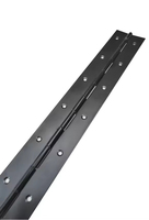 NINE SUNS Charnière de piano noire au design moderne, robuste avec trous pour portes d'armoires et portes en acier inoxydable, pour cuisine