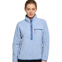 Chaqueta de Forro Polar para Mujer, Fabricada en Fábrica, para Primavera, Ecológica, Transpirable, con Cierre Simple