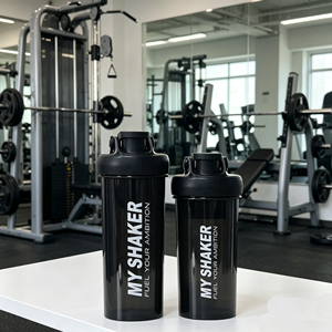 Bouteille d'eau shaker en plastique durable de 500 ml sans BPA avec logo personnalisé, anti-fuite – Vaisselle de luxe moderne et écologique pour l'extérieur - Product Image 2
