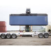 Semi-remorque surbaissée 3 ou 4 essieux, 60-80 tonnes, robuste, pour le transport de machines