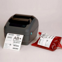 Étiquettes d'échantillon de sang biologique pré-imprimées imperméables pour hôpitaux étiquettes fortes auto-adhésives holographiques à basse température