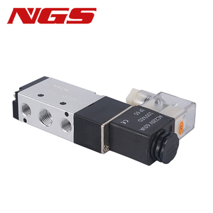 Nuova Valvola Solenoide Pneumatica NGS 5/2 a 5 Vie 1/4" 4V210-08 4V110-06 AC220V DC24V a Bobina Singola 4V310-10 4V410-15 - Product Image 2