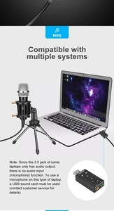 Mini grabación micrófono de condensador teléfono móvil micrófono 3,5mm Jack microfone para PC ordenador Karaoke micrófono para teléfono - Product Image 4