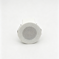 Haut-parleur encastré au plafond à profil bas de 3 pouces, 3~6W, double 8 ohms, entrée 100V, pour usage audio en cafétéria et commerce de détail