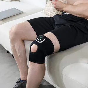 Lightweight Portable EMS TENS Electric Wireless Pulse Knee Massager Brace Muscle Pain Relief Gym Pulse Knee Protector