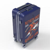 Tas Koper 2026 Edisi Penggemar Belanda, Bahan PC Keras 4 Roda, Tahan Lama, dengan Roda Spinner Senyap