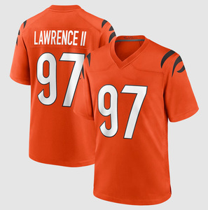 Groothandel 2026 Cincinnati 97 # Dexter Lawrence II 9 # Joe Burrow 1JaMarr Chase 2Mcpherson 5Higgins Gestikt Amerikaans voetbaltenue - Product Image 3