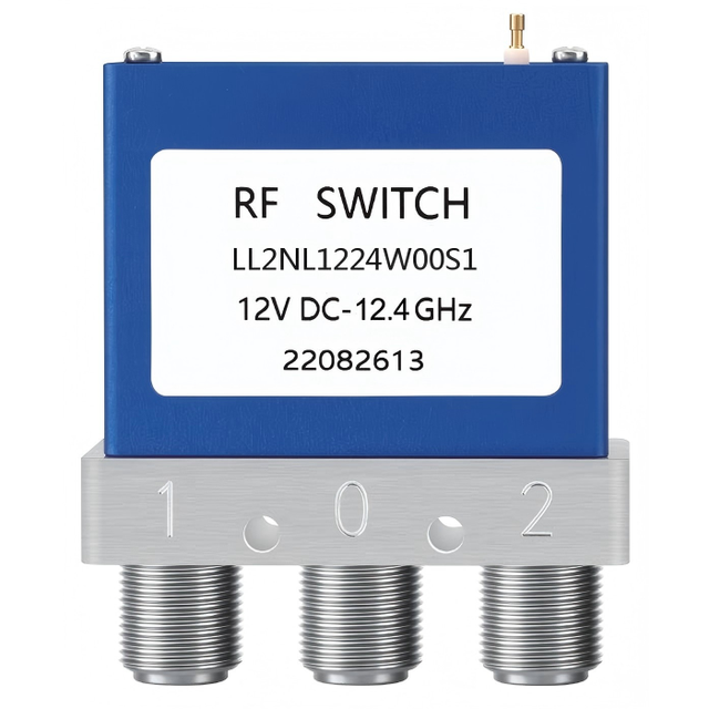 Low PIM SPDT Coaxial RF Switch DC-12.4GHz High Power 350W N Female Connector with TTL Control