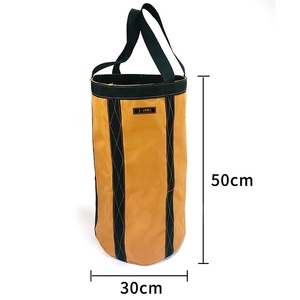 Sac en toile sur mesure en gros, grande capacité, sac à outils de chantier suspendu en forme de baril pour haute altitude, usage spécial - Product Image 1