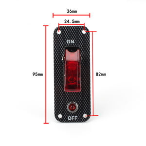 Panneau <span class=keywords><strong>de</strong></span> commutation <span class=keywords><strong>de</strong></span> <span class=keywords><strong>voiture</strong></span> <span class=keywords><strong>de</strong></span> <span class=keywords><strong>course</strong></span> 12V, panneau LED <span class=keywords><strong>de</strong></span> <span class=keywords><strong>voiture</strong></span> ON/OFF, interrupteur à bascule pour <span class=keywords><strong>voiture</strong></span> avec protection transparente et indicateur LED - Product Image 2