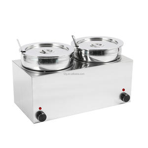 Calentador de Queso Fundido Eléctrico de Acero Inoxidable Plateado, Dispensador de Queso Nacho con Bomba Calefactora, CA 110-240 V - Product Image 1