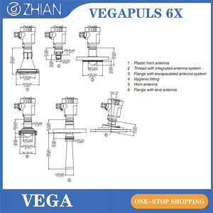 Sensor de Nivel sin Contacto para Líquidos y Sólidos VEGA Tedesco, Medidor de Radar VEGAPULS 6X - Product Image 4
