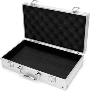 Caja de <span class=keywords><strong>Herramientas</strong></span> de Aluminio Portátil, con Cerradura y Asa, Organizador de Medicamentos Portátil, Maletín de Aluminio - Product Image 2