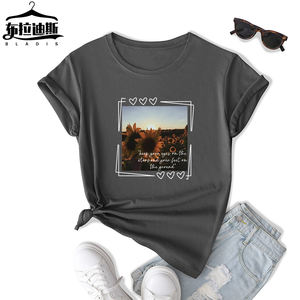 <span class=keywords><strong>Hot</strong></span> <span class=keywords><strong>Sexy</strong></span> Meisje <span class=keywords><strong>Bf</strong></span> Grafisch <span class=keywords><strong>T</strong></span>-<span class=keywords><strong>Shirt</strong></span> Zonnebloem Afbeelding Letterlogo Street Fashion Casual Ronde Hals Ademend Milieuvriendelijk - Product Image 6