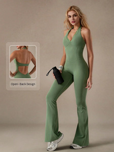 Tuta Intera da Donna in Pizzo con Scollo a V, Effetto Push-Up, per <span class=keywords><strong>Yoga</strong></span> e Fitness, Leggermente Scollata sulla Schiena - Product Image 6