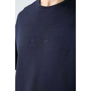 Ensemble de survêtement pour homme bleu marine en coton, coupe ample, décontracté, respirant, pour adulte - Product Image 4